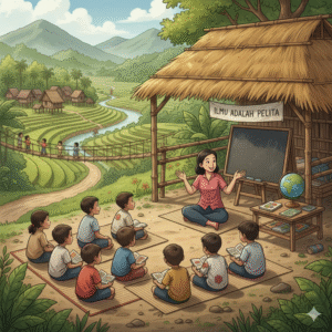 ilustrasi pendidikan terpencil